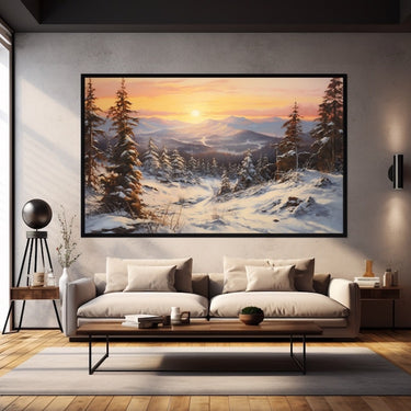 Winter Landscape Acrylic Painting